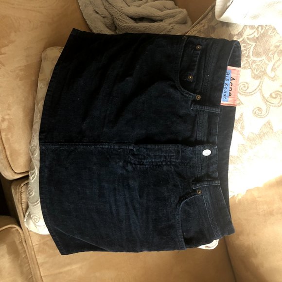 Acne Studios Corduroy Skirt in Navy - Picture 2 of 5